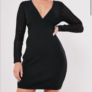 NWT black v neck dress